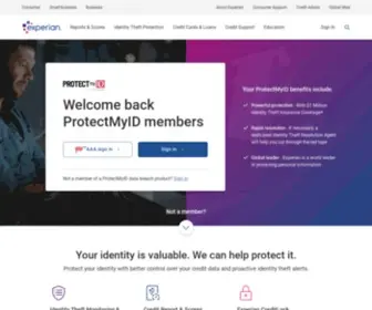 Protectmyid.com(Protect My ID) Screenshot