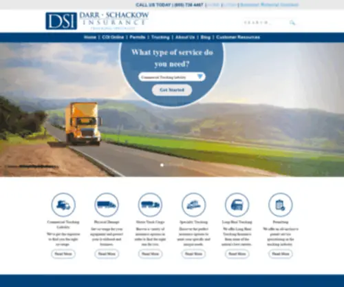 Protectmyrig.com(Darr Schackow Insurance Agency) Screenshot