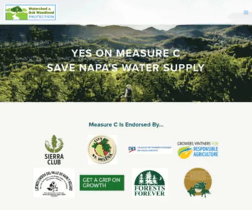 Protectnapawatersheds.org(Watershed & Oak Woodland) Screenshot