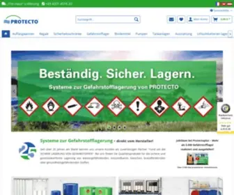 Protecto.de(Ihr Fachmann in der Gefahrstofflagerung) Screenshot