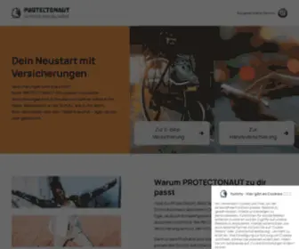 Protectonaut.com(PROTECTONAUT Versicherungen) Screenshot