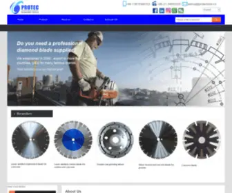 Protectools.cn(Best diamond saw bade diamond tools China manufacturer) Screenshot