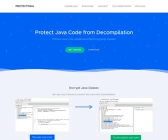 Protector4J.com(Protect Java Code from Decompiling) Screenshot