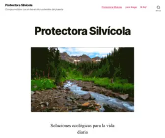 Protectorasilvicola.com(Protectora Silvícola) Screenshot