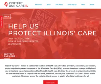 Protectourcareil.org(Protect Our Care IL) Screenshot