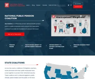 Protectpensions.org(National Public Pension Coalition) Screenshot
