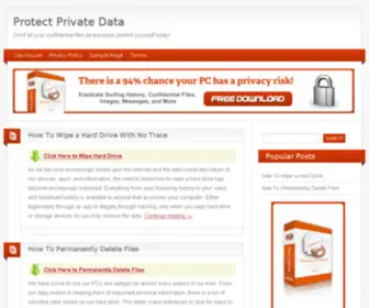 Protectprivatedata.com(Protect Your Private Data) Screenshot