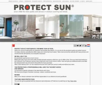 Protectsun.eu(Protectsun in Amsterdam since 1988 best quality and service in blinds) Screenshot