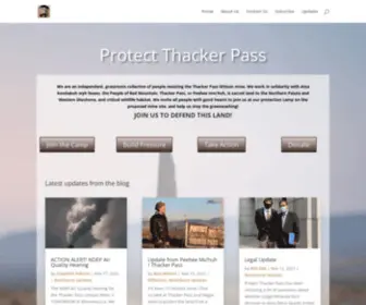 Protectthackerpass.org(Protect Thacker Pass) Screenshot