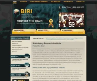 Protectthebrain.org(Brain Injury Research Institute) Screenshot