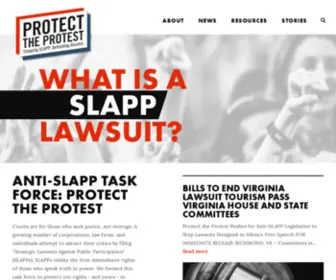 Protecttheprotest.org(Protect the Protest) Screenshot