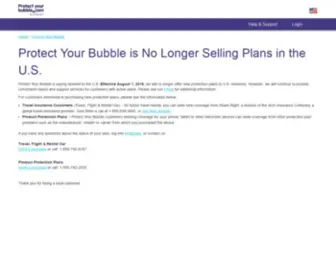 Protectyourbubble.com(Protect Your Bubble gadget insurance and mobile phone insurance) Screenshot