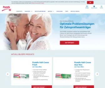 Protefix.de(Protefix Haftmittel für Zahnprothesenträger) Screenshot