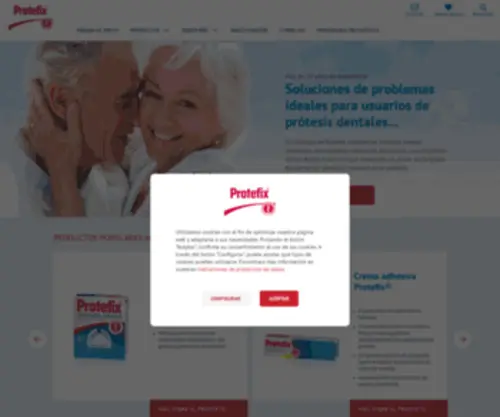 Protefix.es(Adhesivos Protefix para usuarios de prótesis dentales) Screenshot