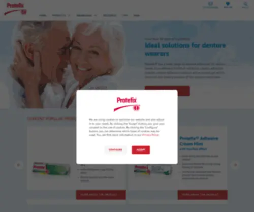 Protefix.hu(Protefix® modern adhesive for dentures) Screenshot
