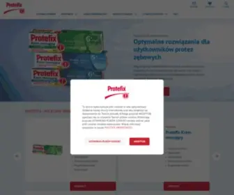Protefix.pl(The specialist for adhesive dentures Protefix®) Screenshot