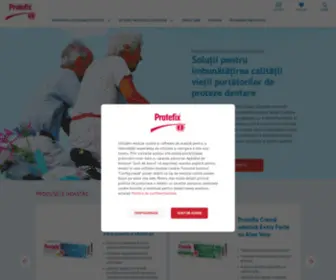 Protefix.ro(Protefix® adezivi inovatori pentru proteze dentare) Screenshot