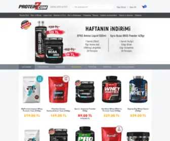 Protein7.com(Sporcu Gıdaları Mağazası) Screenshot