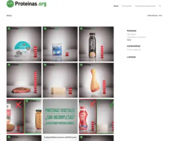 Proteinas.org(Mostramos) Screenshot