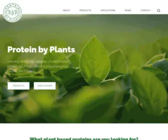 Proteinbyplants.com(Leading wholesale supplier of plant based protein solutions) Screenshot