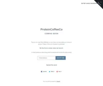 Proteincoffeeco.com(ProteinCoffeeCo) Screenshot