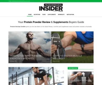 Proteinreview.com.au(Protein Powder & Supplements Buyer's Guide) Screenshot