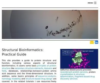 Proteinstructures.com(Protein Structure & Structural Bioinformatics Guide) Screenshot