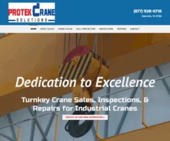 Protekcranesolutions.com(ProTek Crane Solutions) Screenshot