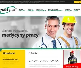 Proteko.net.pl(Sprzęt i usługi bhp Śląsk) Screenshot