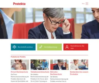 Protekta.ch(Rechtsschutzversicherung) Screenshot