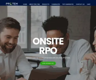 Protem.co.za(Pro Tem Home) Screenshot