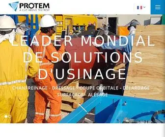 Protem.fr(Leader mondial de solutions d’usinage) Screenshot