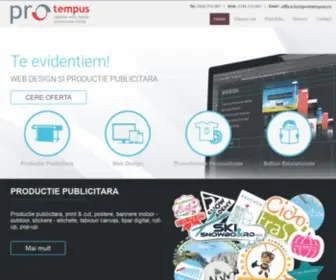 Protempus.ro(Productie publicitara de mari dimensiuni) Screenshot