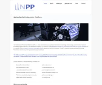 Proteomics.nl(Proteomics Platform for the Netherlands) Screenshot