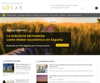 Protermosolar.com(Asociación Española para la Promoción de la Industria Termosolar) Screenshot