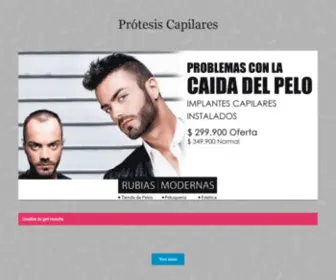 Protesiscapilares.cl(Prótesis Capilares) Screenshot