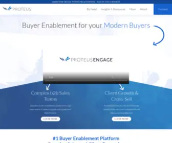 Proteusengage.co(Buyer Enablement) Screenshot