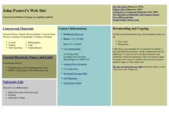 Protevi.com(John Protevi's Web Site) Screenshot