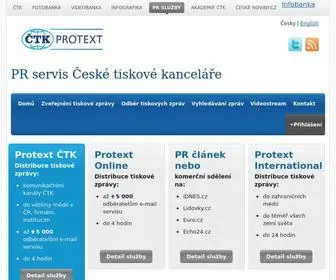Protext.cz(Úvodní strana) Screenshot