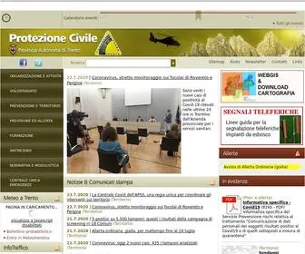 Protezionecivile.tn.it(Protezione Civile) Screenshot