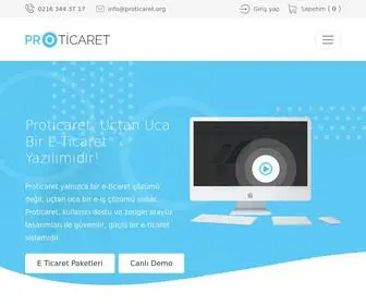 Proticaret.org(E Ticaret Sitesi) Screenshot