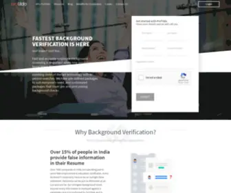 Protildo.com(Fastest Background Verification Platform) Screenshot