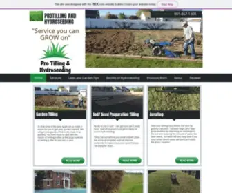 Protilling.com(Pro Tilling & Hydroseeding) Screenshot