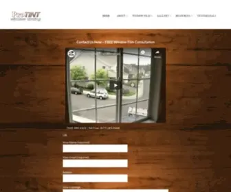 Protint-Oregon.com(Window Tinting Portland Oregon) Screenshot