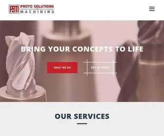 Proto-Solutions.com(Proto Solutions and Machining) Screenshot