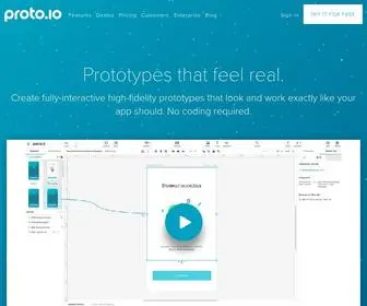 Proto.io(Prototyping for all) Screenshot