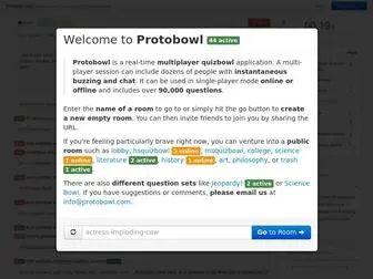 Protobowl.com(Protobowl Home) Screenshot