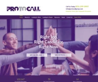 Protocallgroup.com(The Protocall group) Screenshot