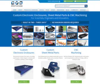 Protocase.com(Custom Electronic Enclosures for Engineers and Designers) Screenshot