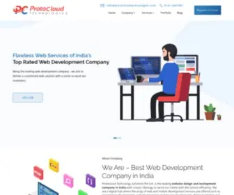 Protocloudtechnologies.com(Website Design & Web Development Company India) Screenshot